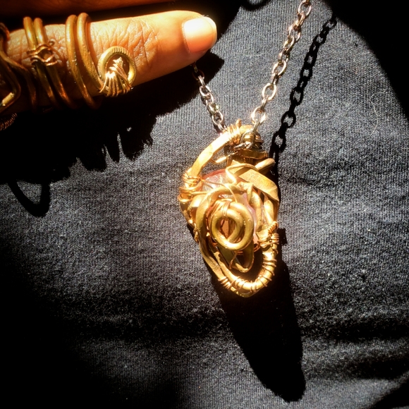 "Eye of the Agate" Necklace Copper Wrapped - Picture 1 of 4